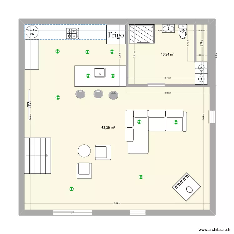 chalet rallonge. Plan de chalet rallonge. Plan de