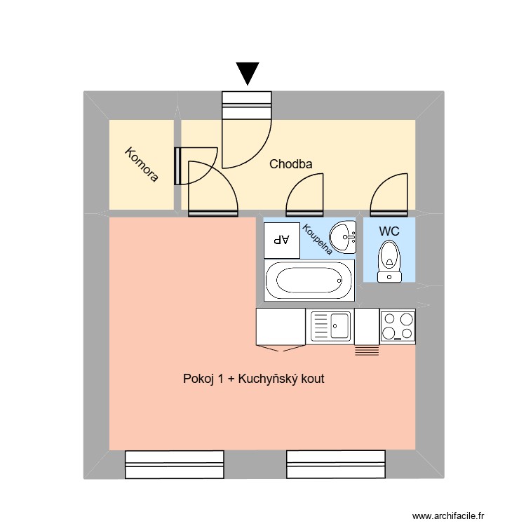 Na Michalůvce 526, byt 5. Plan de 0 pièce et 0 m2