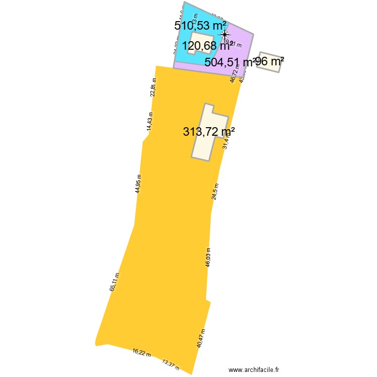 La Cochais A727 V4. Plan de 5 pièces et 1678 m2