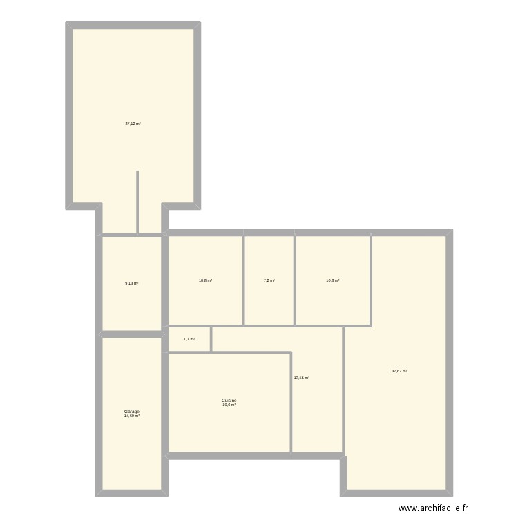 Maison Villeveyrac. Plan de 10 pièces et 162 m2