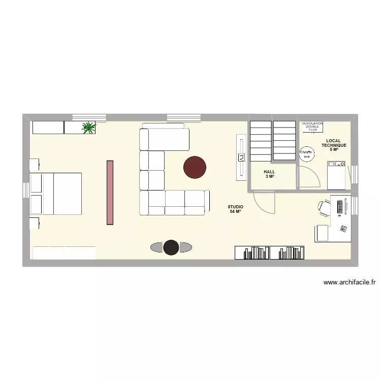 2ème ETAGE INCOURT. Plan de 4 et 64 m² 2ème ETAGE INCOURT. Plan de 4 et 64 m²