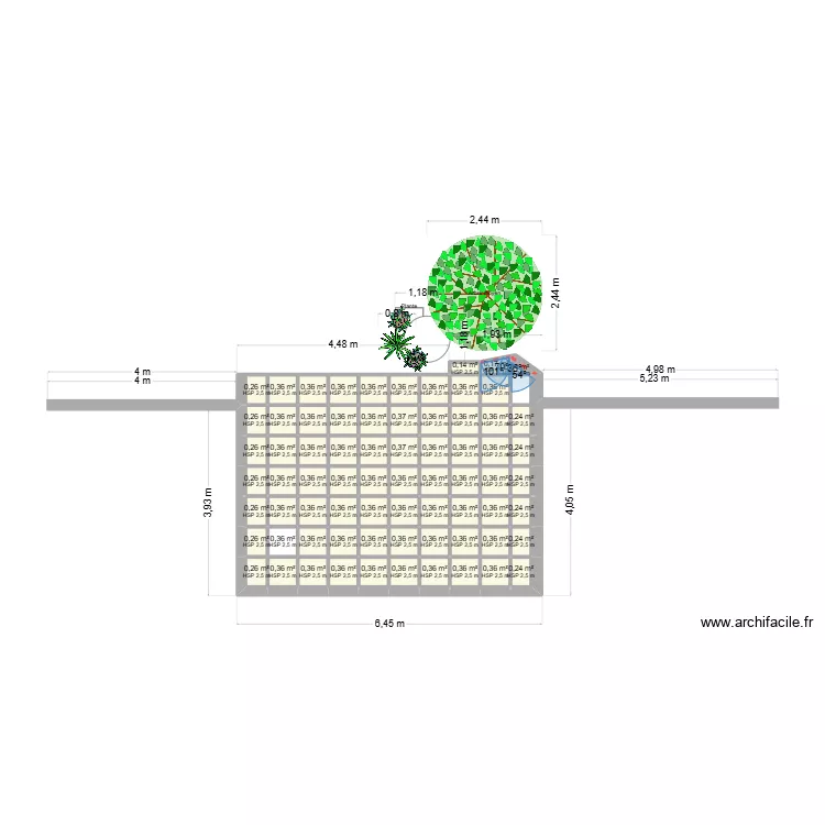 terrasse sud. Plan de 72 et 24 m² terrasse sud. Plan de 72 et 24 m²