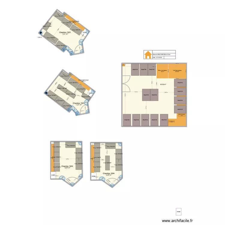 R&eacute;serves R&eacute;a Chir RDJ + Cave. Plan de 5 Pièces et 95 m²