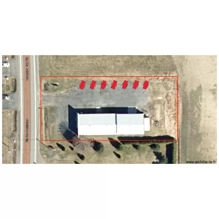 STATIONNEMENT B&Acirc;TEAU. Plan de 