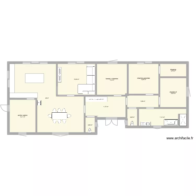 maison parents. Plan de 12 et 150 m² maison parents. Plan de 12 et 150 m²