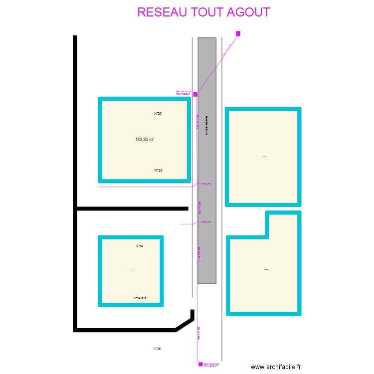 CHANTELOUBE GOUT. Plan de 4 pièces et 615 m2