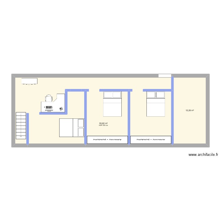 Etage. Plan de 0 pièce et 0 m2