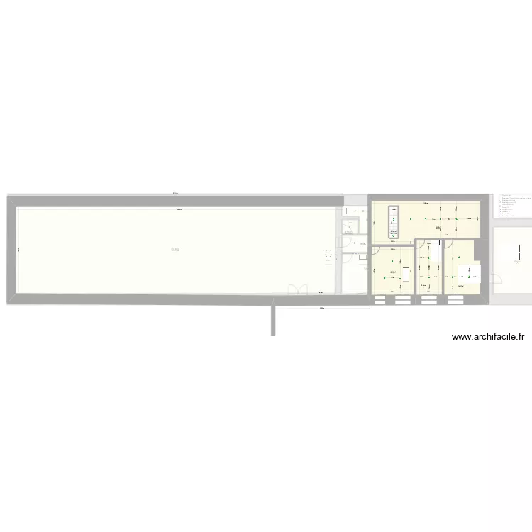 Rez de chauss&eacute;e &eacute;bauche 3. Plan de 