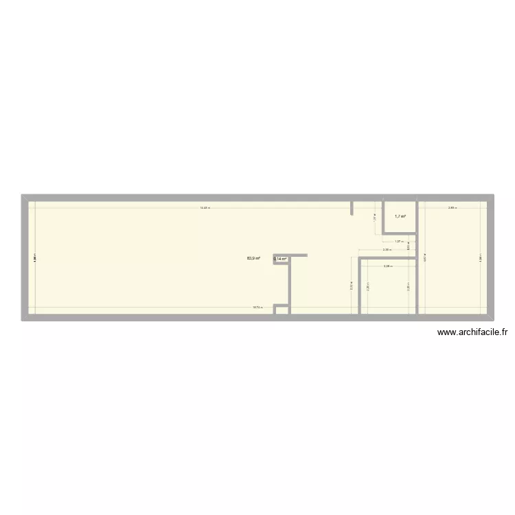 JOSS2. Plan de 3  et 86 m²