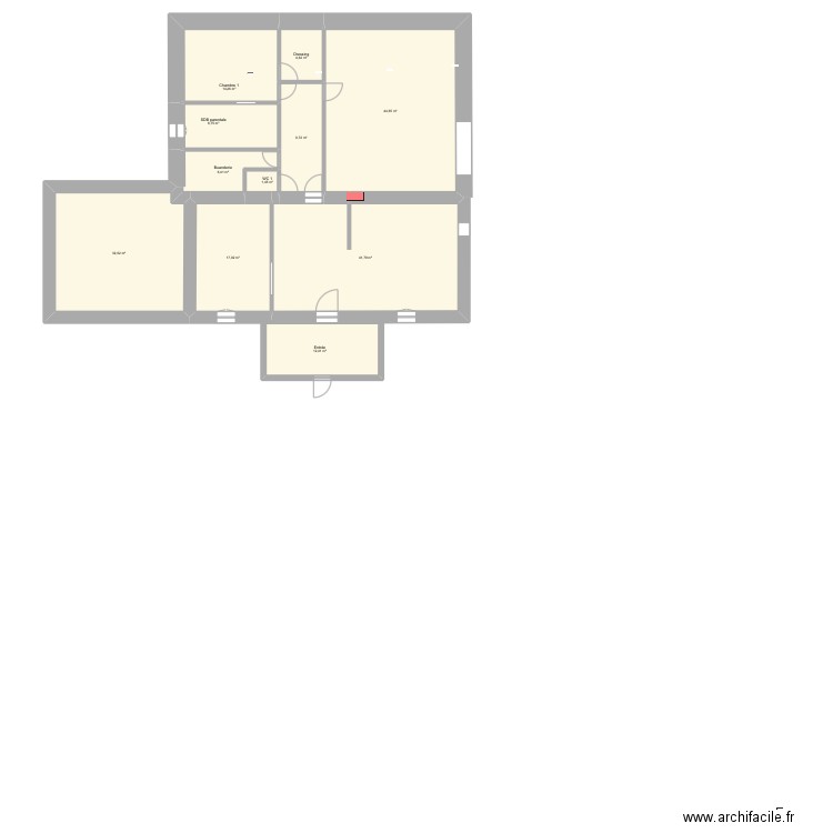 Levignac aux cote. Plan de 11 pièces et 180 m2