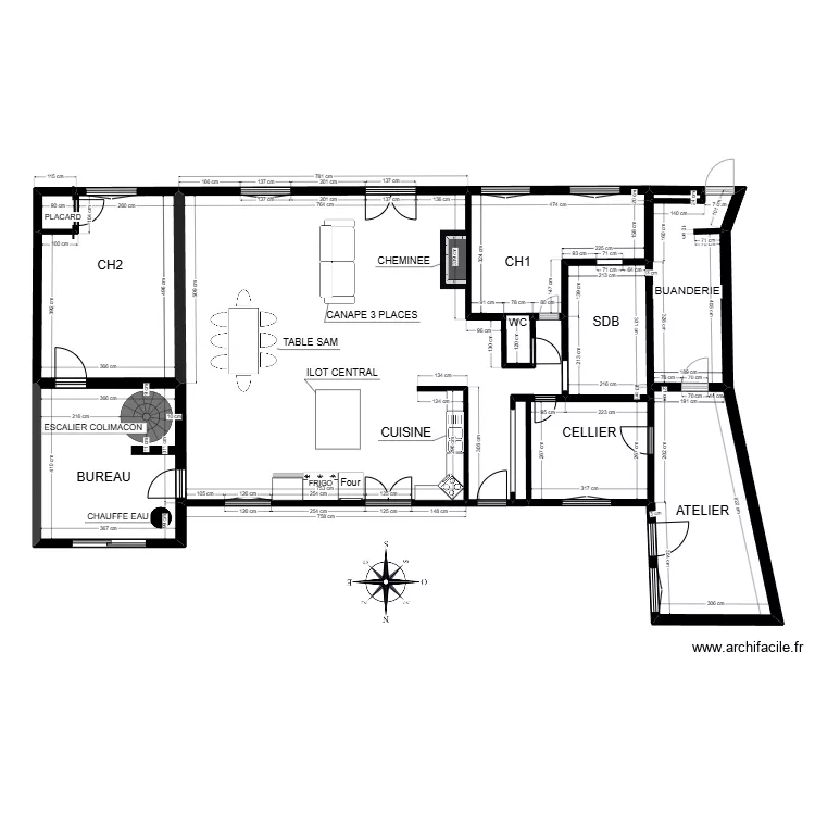 maison . Plan de 