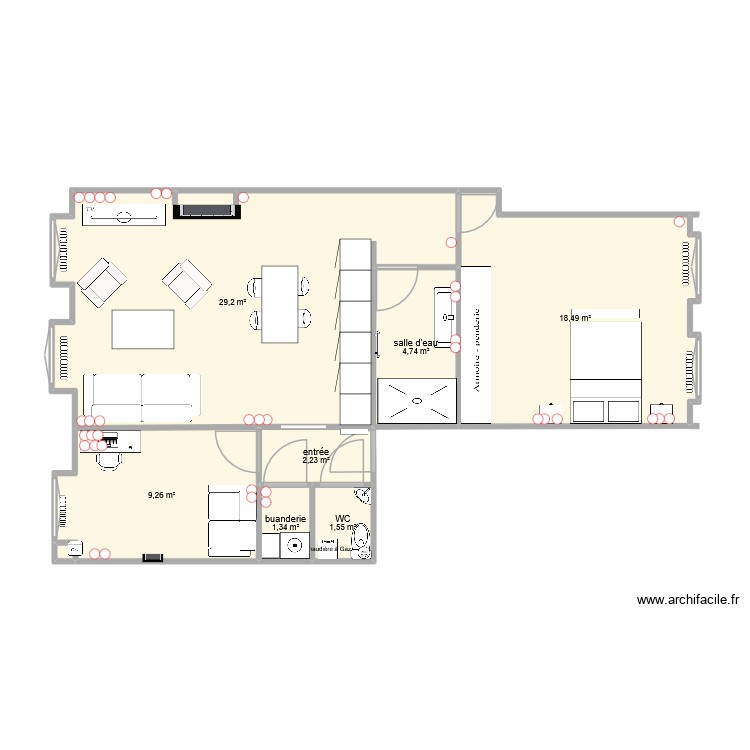 appartement r&eacute;nov&eacute; &eacute;lec. Plan de 0 pièce et 0 m2