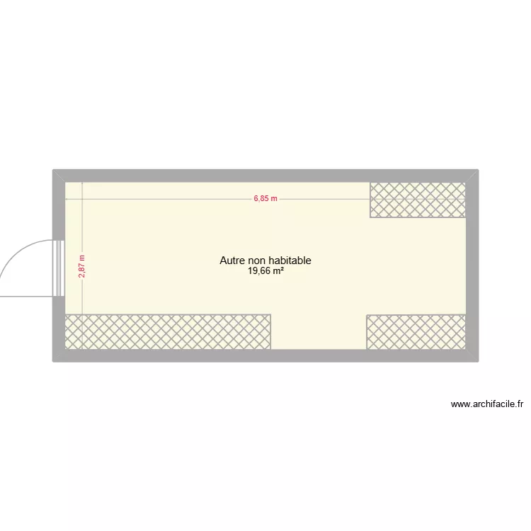 local Containers du n°23. Plan de 1 et 20 m² local Containers du n°23. Plan de 1 et 20 m²