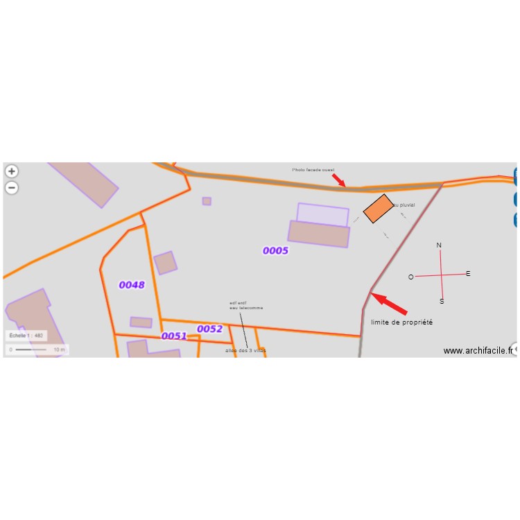 PLAN DE MASSE 2023 hangar scierie. Plan de 0 pièce et 0 m2