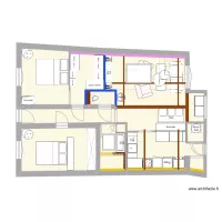 Plan D&eacute;finitif meubl&eacute; avec Velux  et suspension