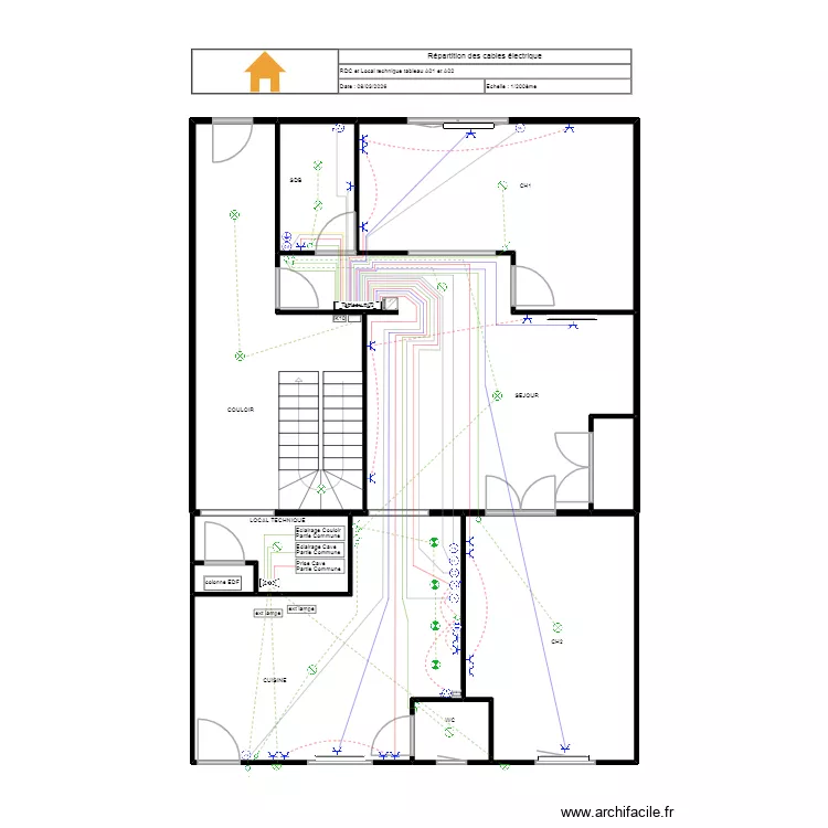 RDC. Plan de 10  et 113 m²