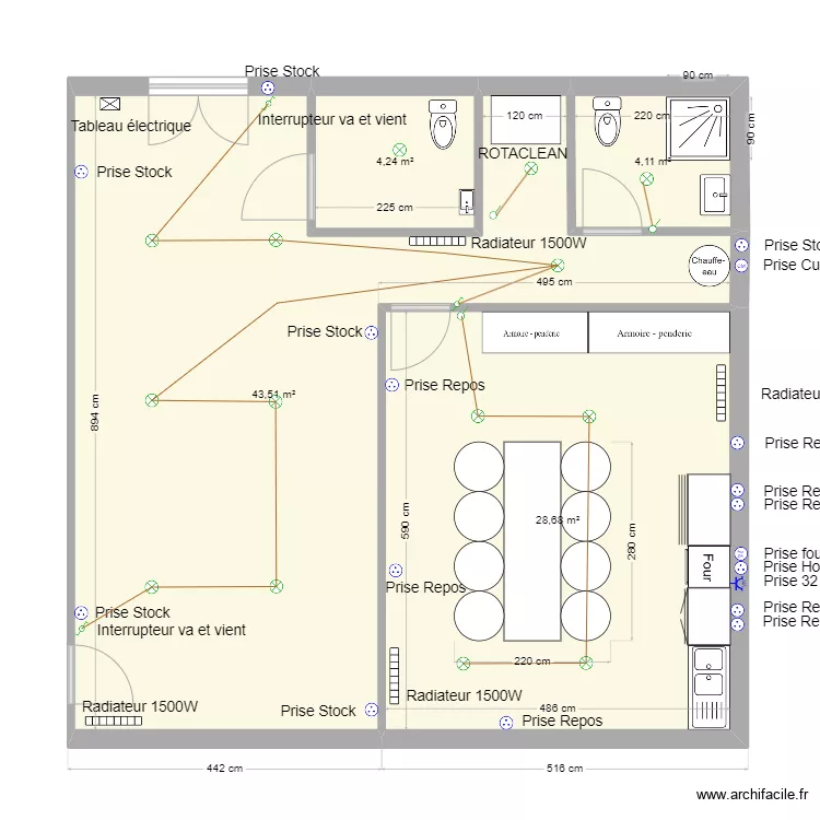 Plan Repos/Stockage. Plan de 
