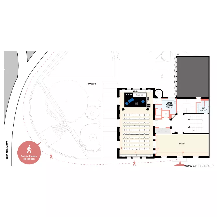 Villa Sturm - 1er &eacute;tage v2. Plan de 