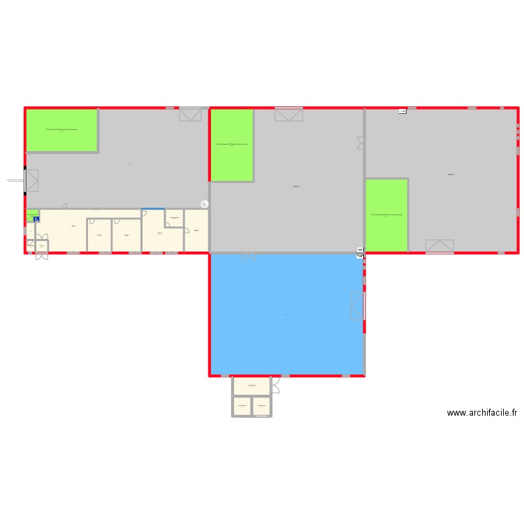 BANQUE ALIMENTAIRE Bâtiment B - Projet V2. Plan de 20 pièces et 2369 m2