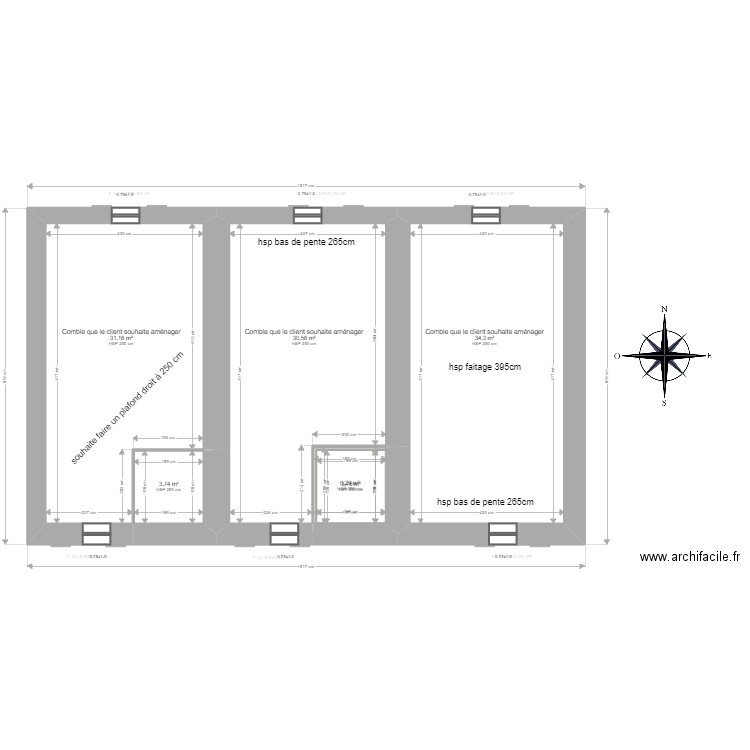 ALLELY / BELLEGY. Plan de 23 pièces et 317 m2