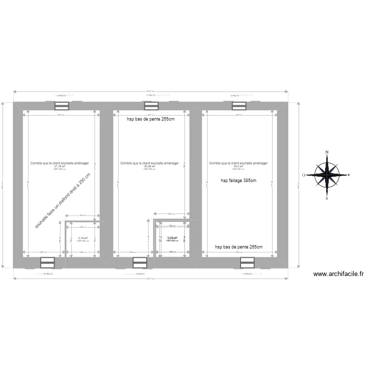 ALLELY / BELLEGY. Plan de 