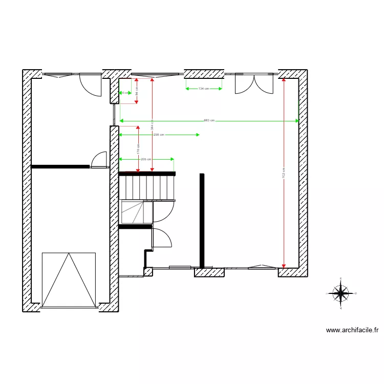 RDC MESURE CUISINE. Plan de RDC MESURE CUISINE. Plan de