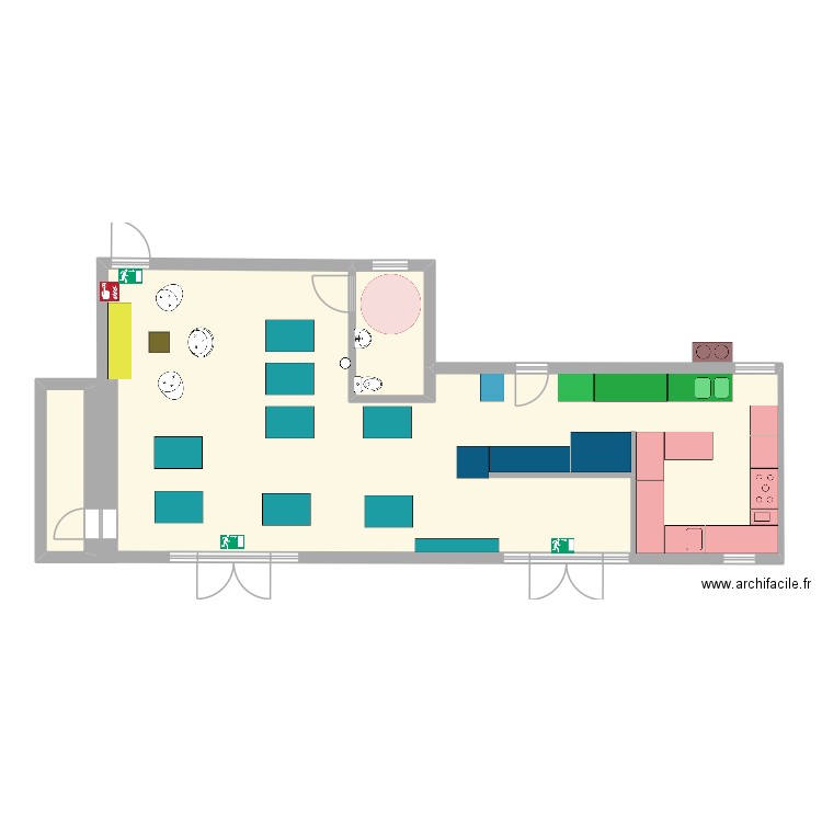 Isato 2. Plan de 3 pièces et 95 m2
