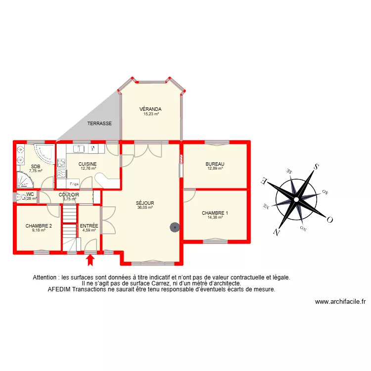 BI 33756 -. Plan de 34  et 335 m²