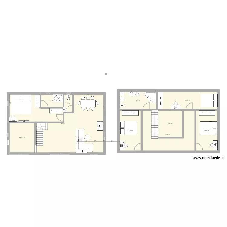 St Julien. Plan de 10 et 153 m² St Julien. Plan de 10 et 153 m²