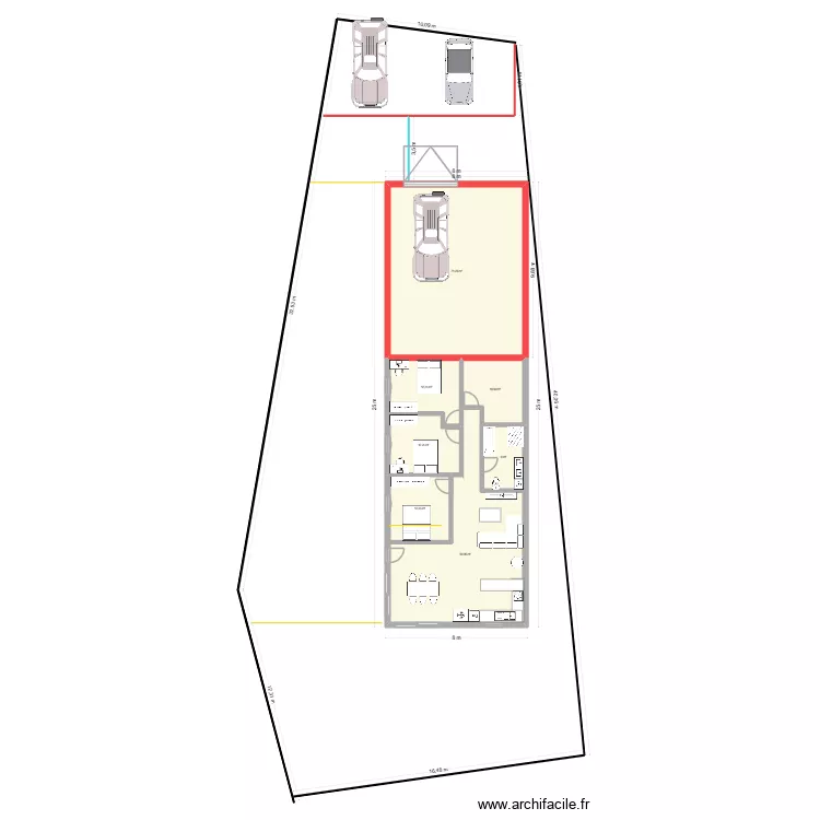 plan 1. Plan de 7 et 177 m² plan 1. Plan de 7 et 177 m²