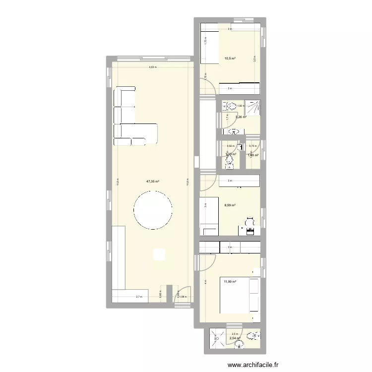 Herzl 21. Plan de 8  et 87 m²