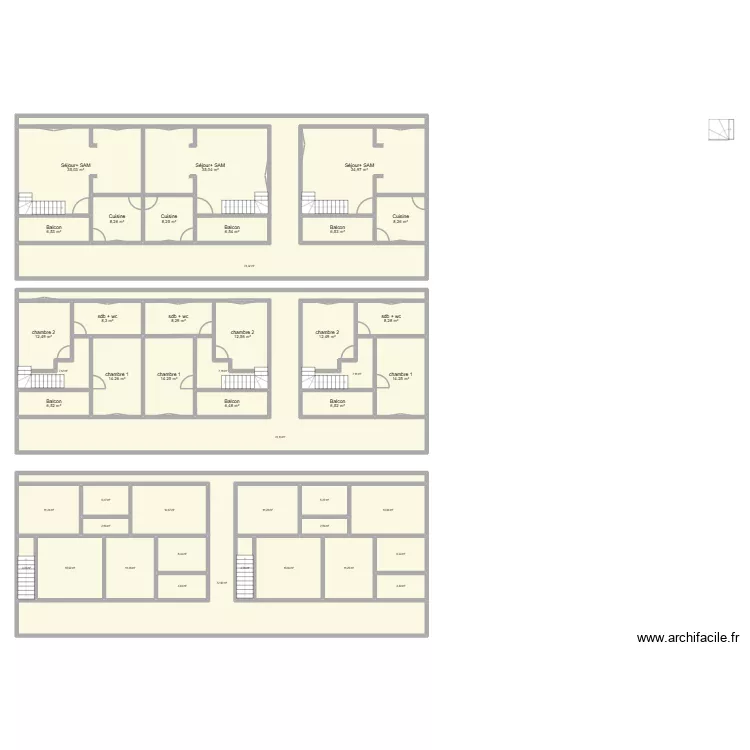 MPAKA 120 BB01. Plan de 45  et 664 m²