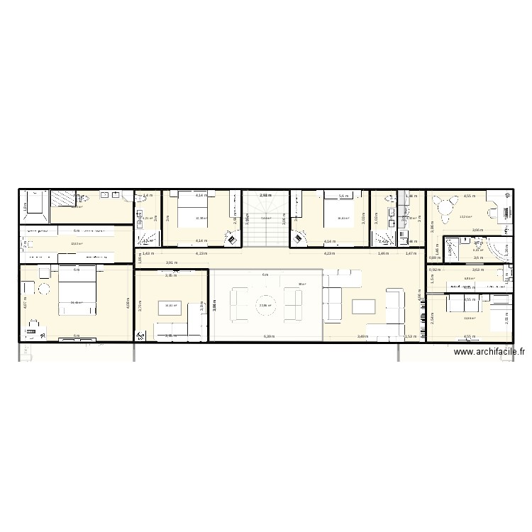 Layan. Plan de 27 pièces et 719 m2