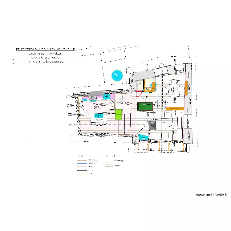 CHATELARD ESSAI 6/26. Plan de 2  et 4 m²