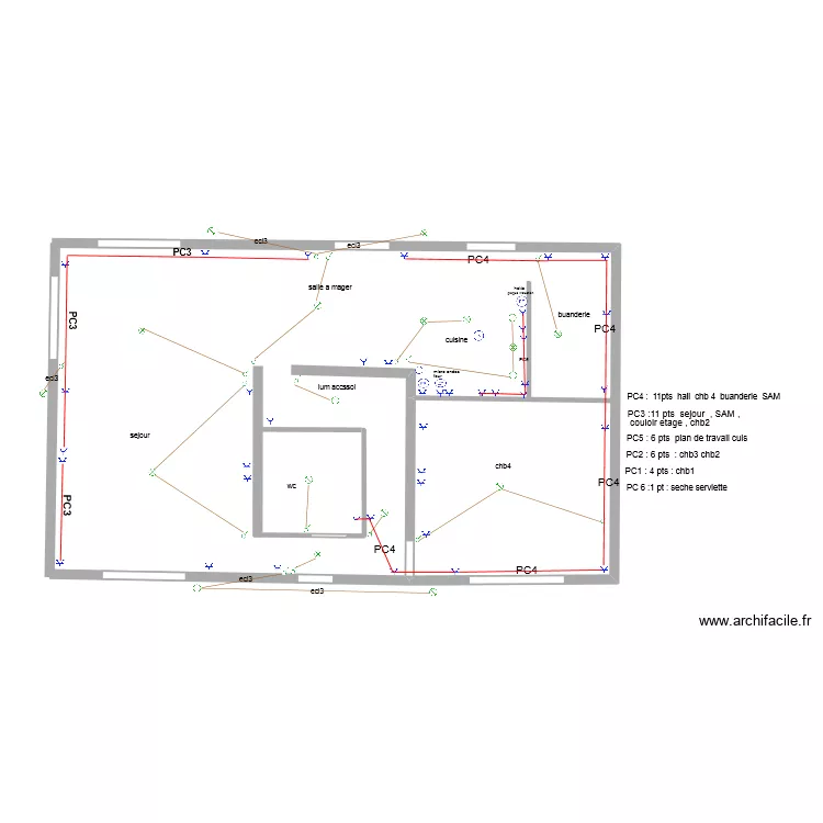 plan rdc elec. Plan de plan rdc elec. Plan de