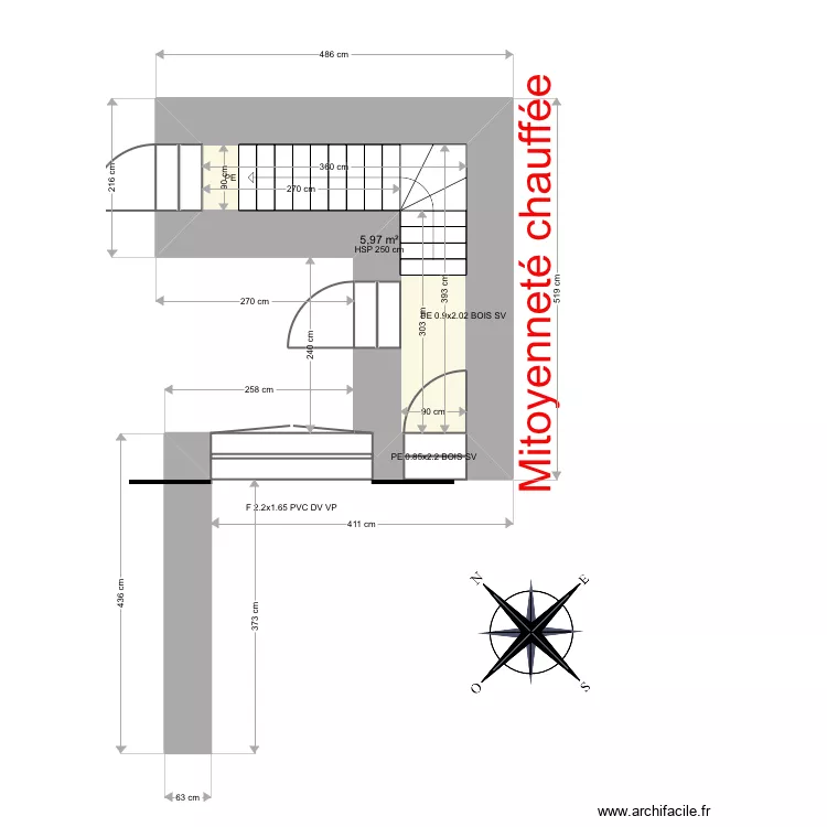 Saulnier 17 RDC. Plan de Saulnier 17 RDC. Plan de