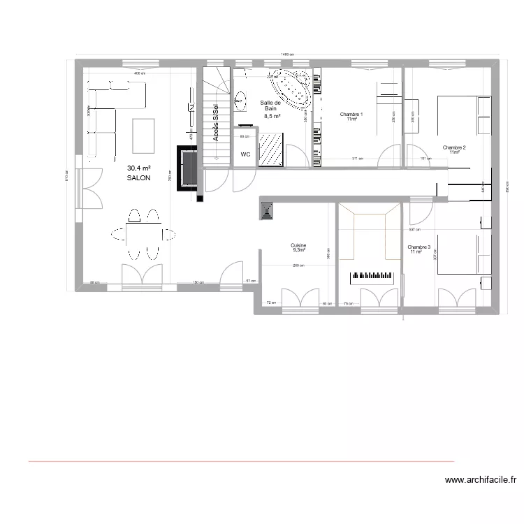 CHALAMONT 14.01. Plan de 