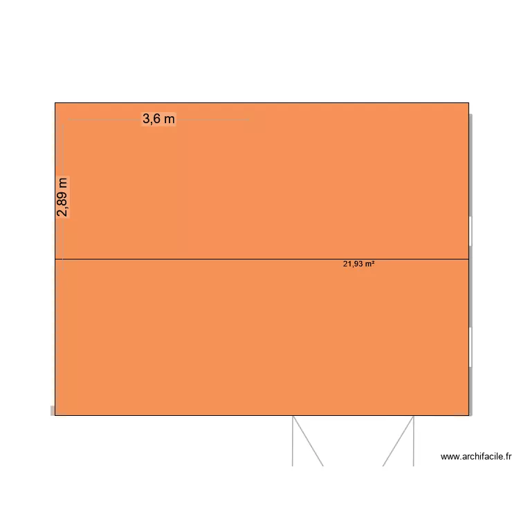 Dépendance 1. Plan de 1 et 22 m² Dépendance 1. Plan de 1 et 22 m²