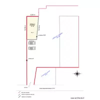 plan de masse grange avec parking