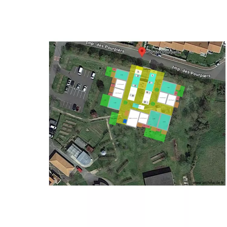 Challans - Impasse des Pourpiers - E Commun. Plan de 