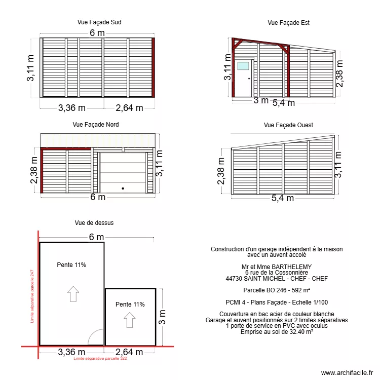 PCMI 4 BARTHELEMY. Plan de 