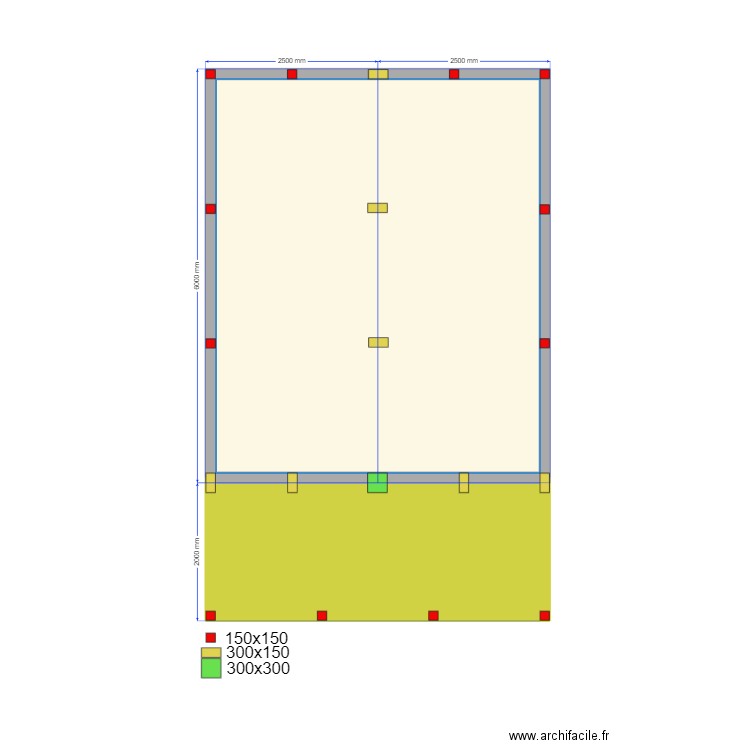 Сваи Тея. Plan de 2 pièces et 35 m2