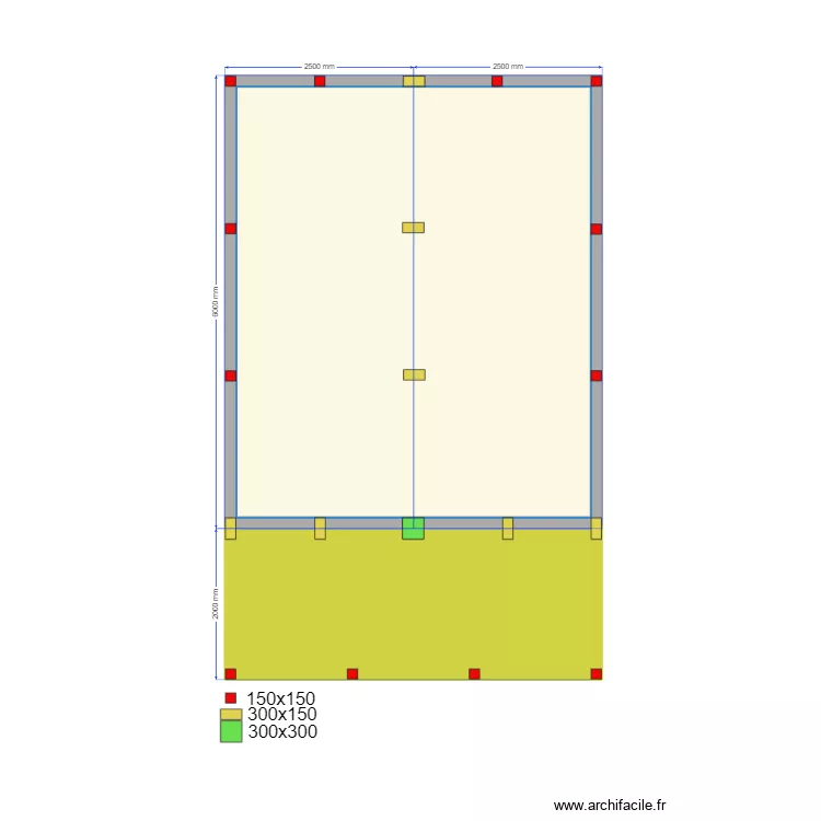 Сваи Тея. Plan de 