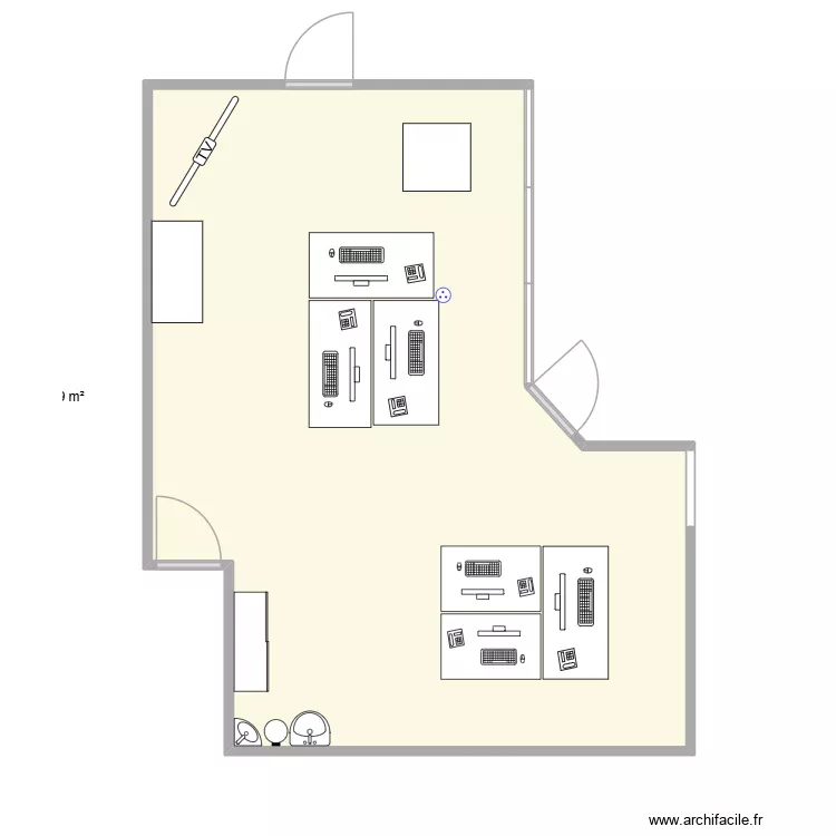 Plan Bureau. Plan de 1 et 39 m² Plan Bureau. Plan de 1 et 39 m²