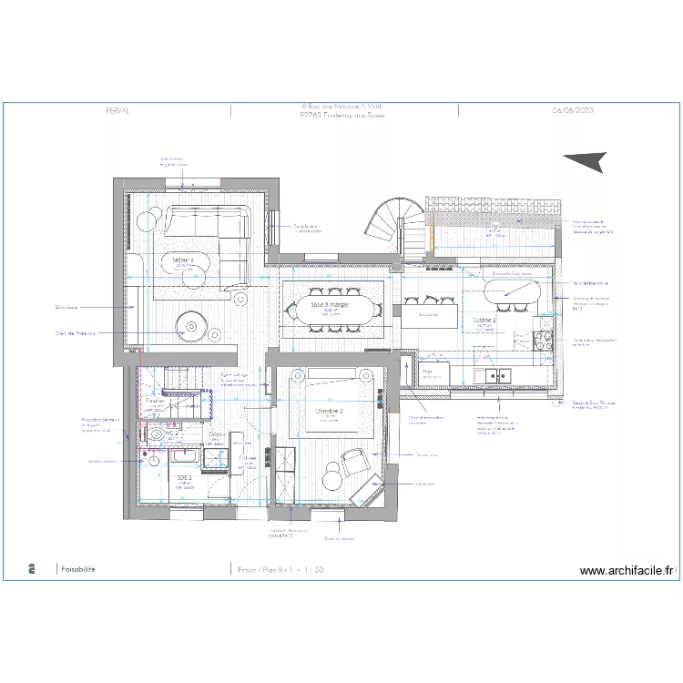 Maison_Etage. Plan de 