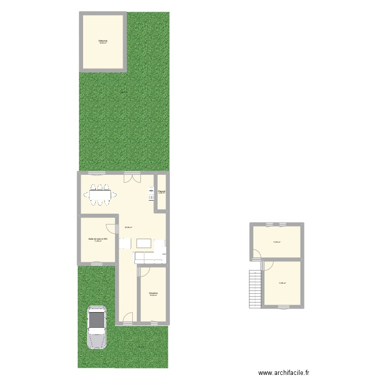 Maison_modif_2. Plan de 7 pièces et 109 m2
