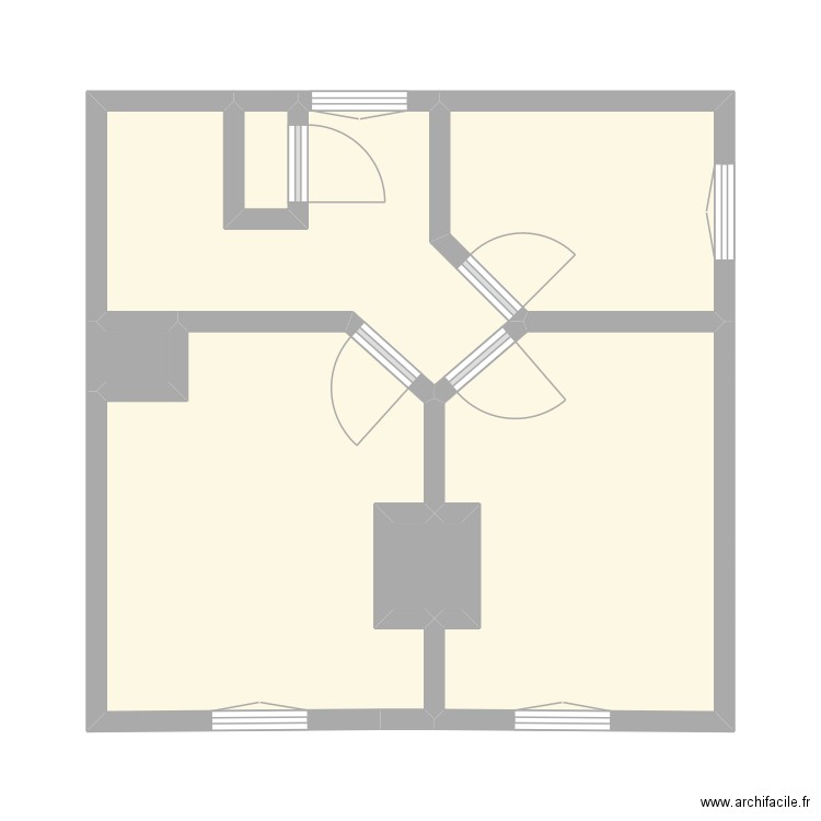 GEORGES - LE TRAIT. Plan de 16 pièces et 90 m2