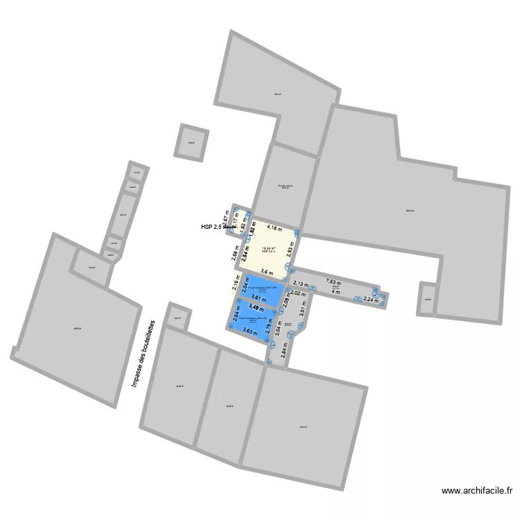 Plan de masse V2. Plan de 22 Pièces et 571 m² Plan de masse V2. Plan de 22 Pièces et 571 m²