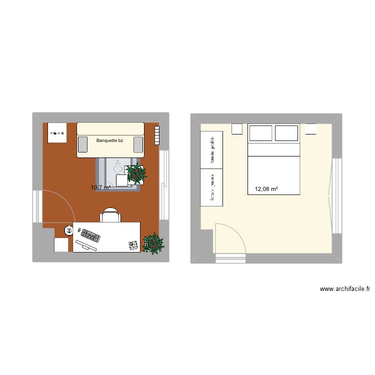 Bureau. Plan de 0 pièce et 0 m2