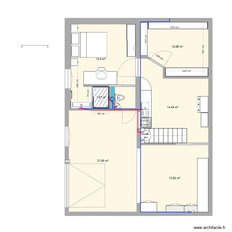 chambre sous-sol eau potable. Plan de 0 pièce et 0 m2